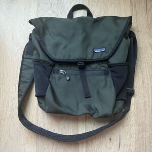 Patagonia Bag Crossbody Vertical Mass Sling Messanger Tote Green Vintage Outdoor